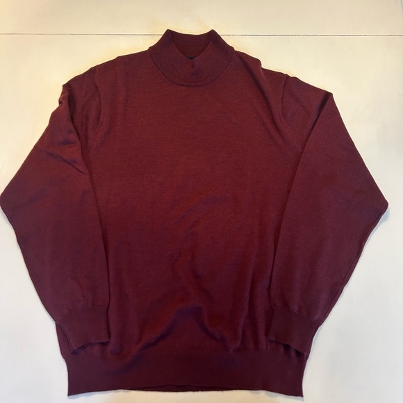 Vintage Women’s Clubroom Burgundy Italian Wool Sweater size L - Picture 1 of 5